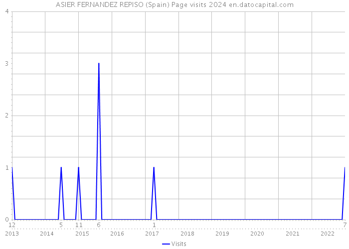 ASIER FERNANDEZ REPISO (Spain) Page visits 2024 
