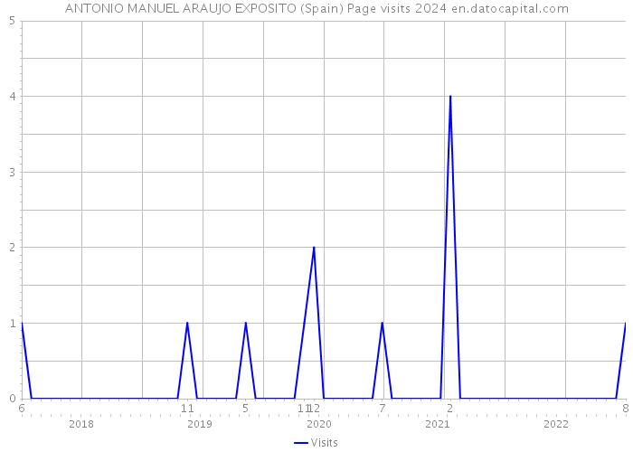 ANTONIO MANUEL ARAUJO EXPOSITO (Spain) Page visits 2024 
