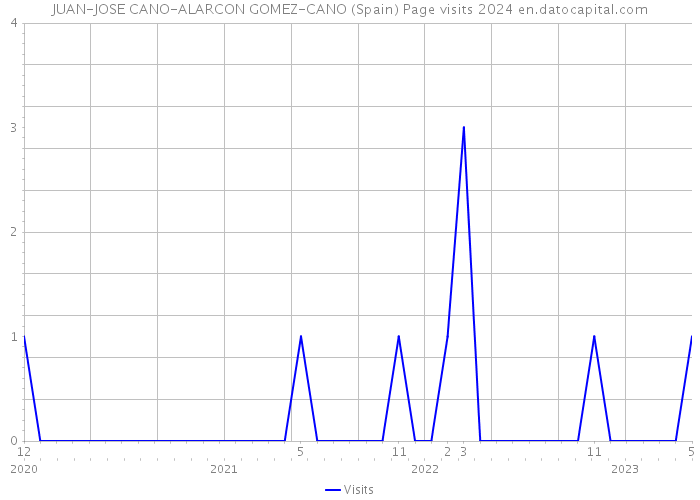 JUAN-JOSE CANO-ALARCON GOMEZ-CANO (Spain) Page visits 2024 