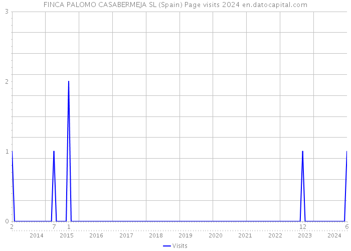 FINCA PALOMO CASABERMEJA SL (Spain) Page visits 2024 