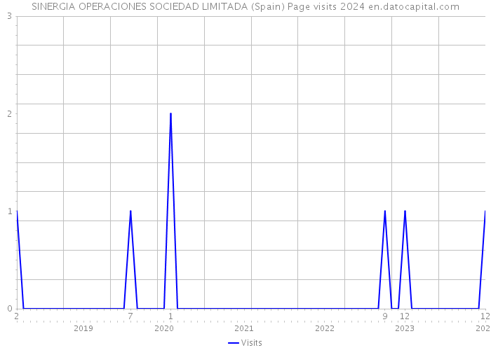 SINERGIA OPERACIONES SOCIEDAD LIMITADA (Spain) Page visits 2024 