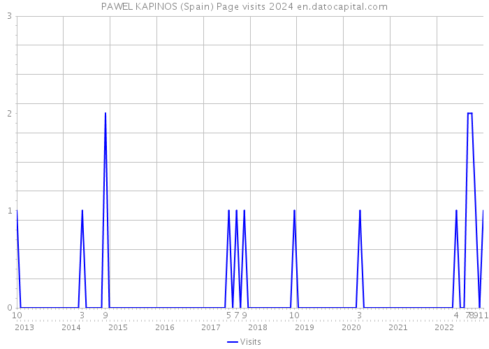 PAWEL KAPINOS (Spain) Page visits 2024 