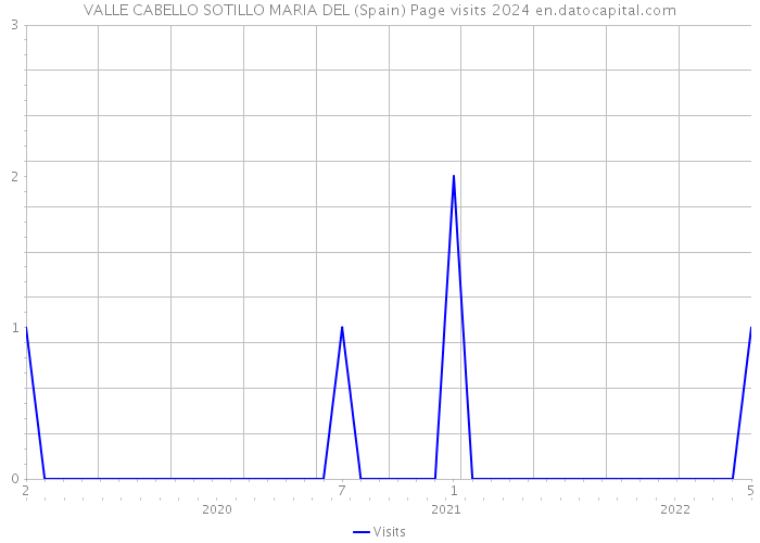 VALLE CABELLO SOTILLO MARIA DEL (Spain) Page visits 2024 