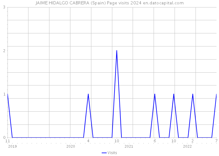 JAIME HIDALGO CABRERA (Spain) Page visits 2024 