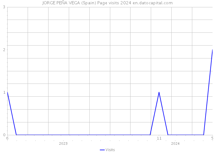 JORGE PEÑA VEGA (Spain) Page visits 2024 