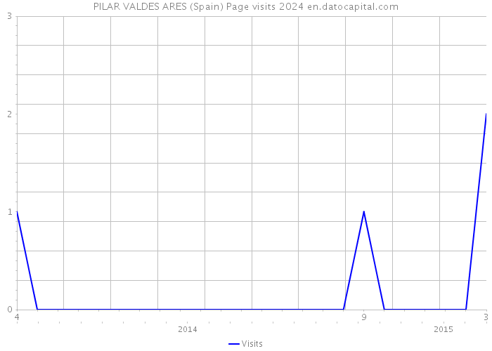 PILAR VALDES ARES (Spain) Page visits 2024 