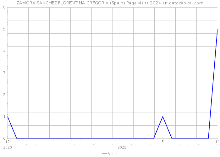 ZAMORA SANCHEZ FLORENTINA GREGORIA (Spain) Page visits 2024 