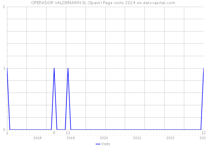 OPERADOR VALDEMARIN SL (Spain) Page visits 2024 
