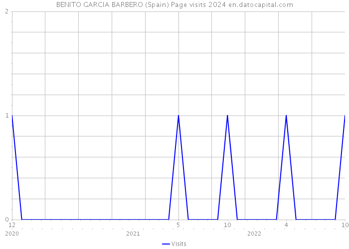 BENITO GARCIA BARBERO (Spain) Page visits 2024 