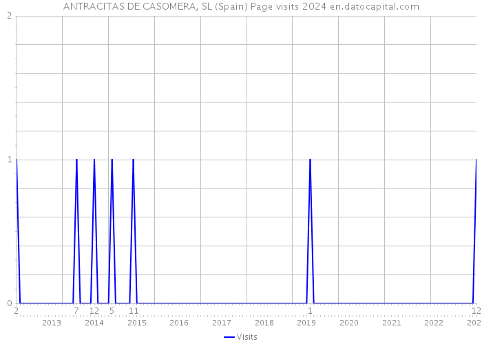 ANTRACITAS DE CASOMERA, SL (Spain) Page visits 2024 