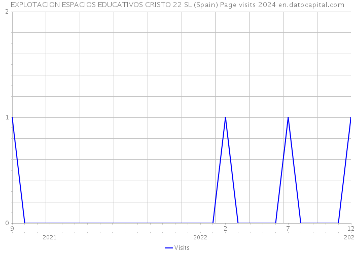 EXPLOTACION ESPACIOS EDUCATIVOS CRISTO 22 SL (Spain) Page visits 2024 
