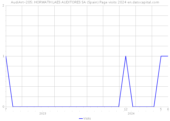 AudiArt-205: HORWATH LAES AUDITORES SA (Spain) Page visits 2024 