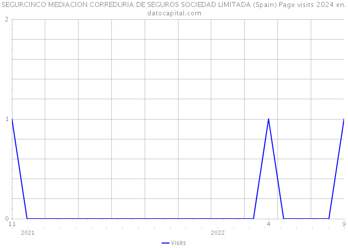 SEGURCINCO MEDIACION CORREDURIA DE SEGUROS SOCIEDAD LIMITADA (Spain) Page visits 2024 