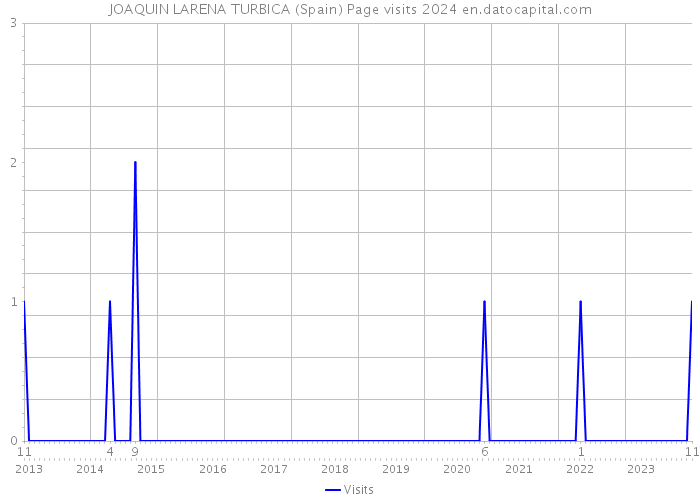 JOAQUIN LARENA TURBICA (Spain) Page visits 2024 