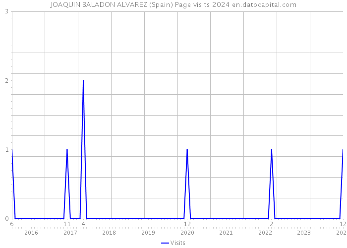 JOAQUIN BALADON ALVAREZ (Spain) Page visits 2024 