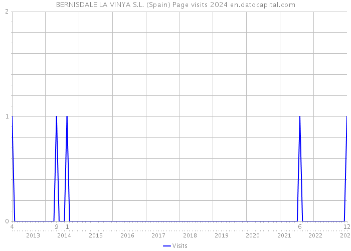 BERNISDALE LA VINYA S.L. (Spain) Page visits 2024 