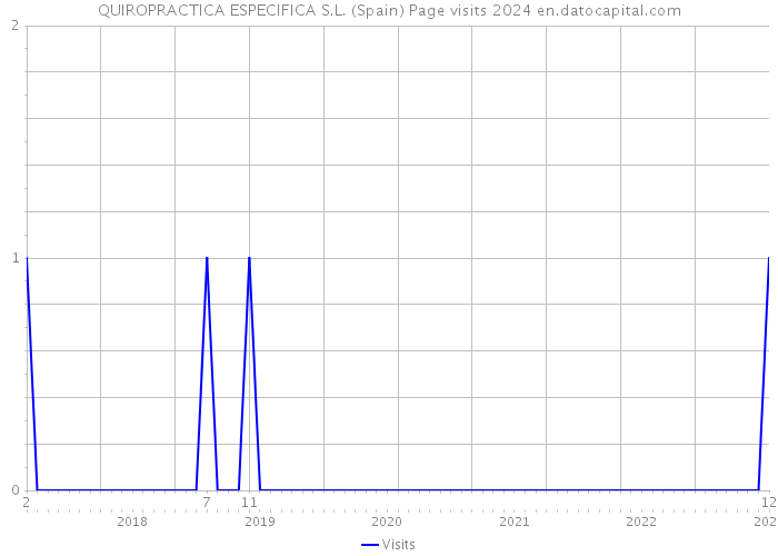 QUIROPRACTICA ESPECIFICA S.L. (Spain) Page visits 2024 