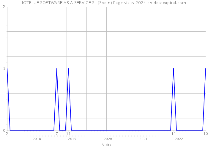 IOTBLUE SOFTWARE AS A SERVICE SL (Spain) Page visits 2024 