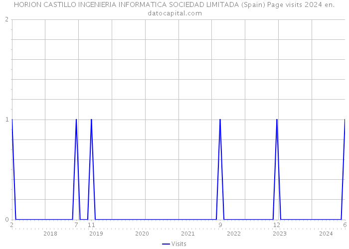 HORION CASTILLO INGENIERIA INFORMATICA SOCIEDAD LIMITADA (Spain) Page visits 2024 