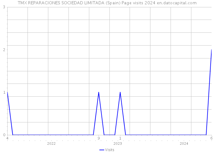 TMX REPARACIONES SOCIEDAD LIMITADA (Spain) Page visits 2024 