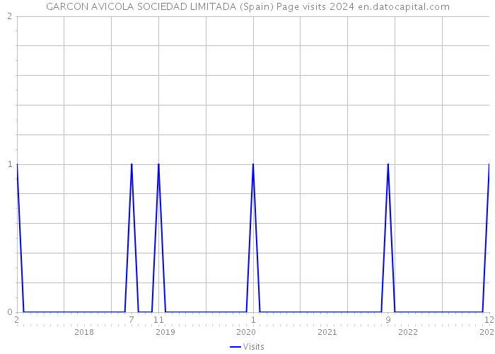 GARCON AVICOLA SOCIEDAD LIMITADA (Spain) Page visits 2024 