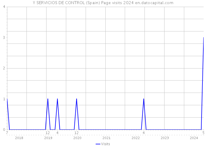 Y SERVICIOS DE CONTROL (Spain) Page visits 2024 