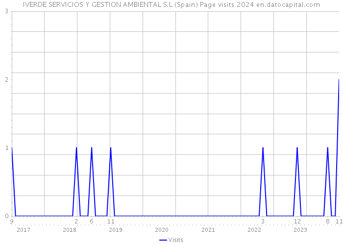 IVERDE SERVICIOS Y GESTION AMBIENTAL S.L (Spain) Page visits 2024 