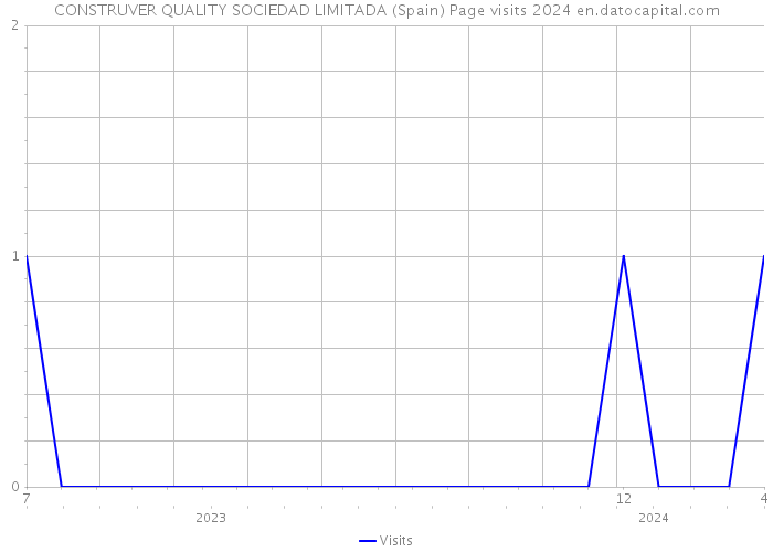 CONSTRUVER QUALITY SOCIEDAD LIMITADA (Spain) Page visits 2024 