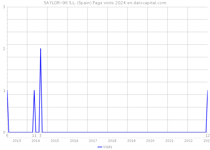 SAYLOR-96 S.L. (Spain) Page visits 2024 