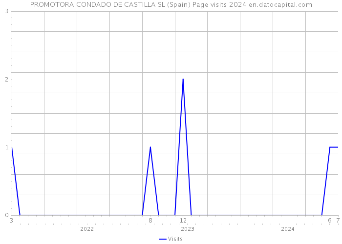 PROMOTORA CONDADO DE CASTILLA SL (Spain) Page visits 2024 