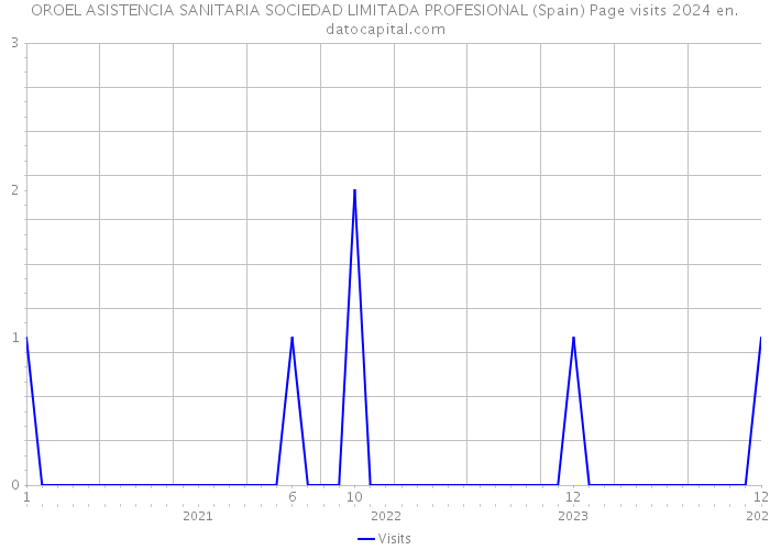 OROEL ASISTENCIA SANITARIA SOCIEDAD LIMITADA PROFESIONAL (Spain) Page visits 2024 