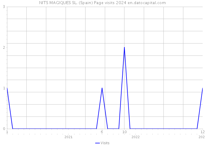 NITS MAGIQUES SL. (Spain) Page visits 2024 