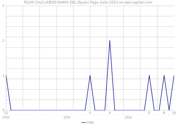PILAR CALO JABOIS MARIA DEL (Spain) Page visits 2024 