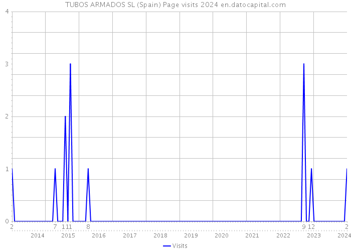 TUBOS ARMADOS SL (Spain) Page visits 2024 