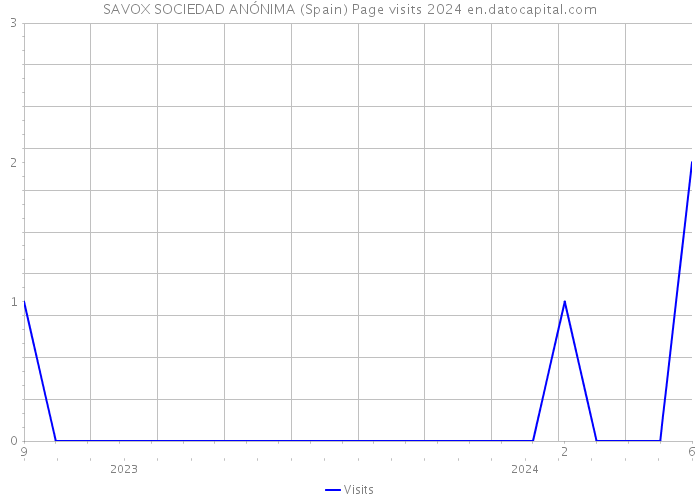 SAVOX SOCIEDAD ANÓNIMA (Spain) Page visits 2024 