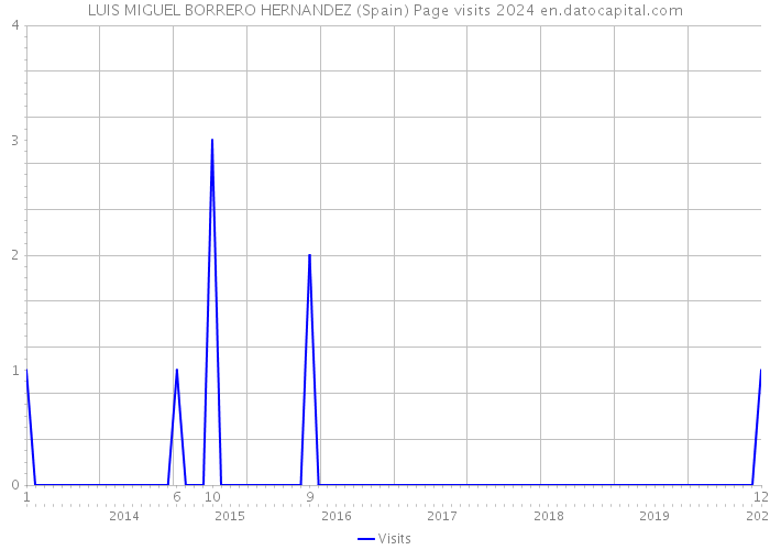 LUIS MIGUEL BORRERO HERNANDEZ (Spain) Page visits 2024 