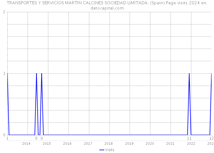 TRANSPORTES Y SERVICIOS MARTIN CALCINES SOCIEDAD LIMITADA. (Spain) Page visits 2024 