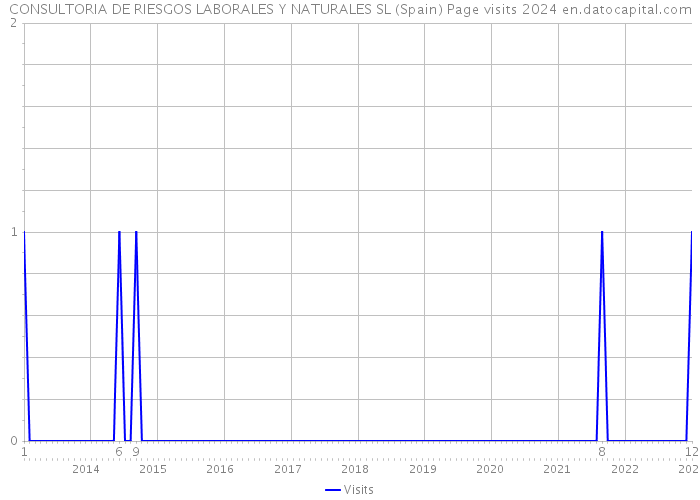 CONSULTORIA DE RIESGOS LABORALES Y NATURALES SL (Spain) Page visits 2024 