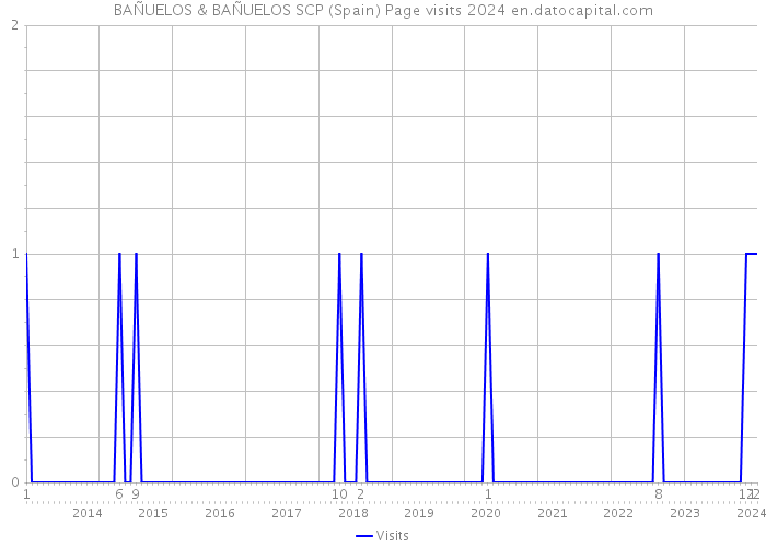 BAÑUELOS & BAÑUELOS SCP (Spain) Page visits 2024 