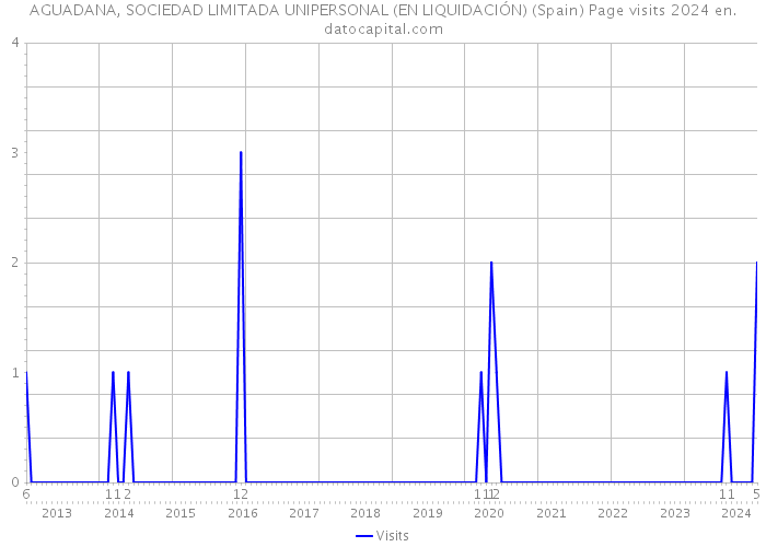 AGUADANA, SOCIEDAD LIMITADA UNIPERSONAL (EN LIQUIDACIÓN) (Spain) Page visits 2024 
