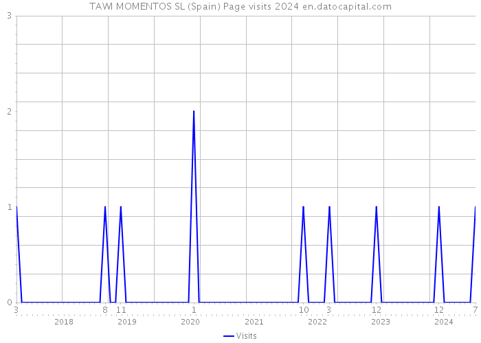 TAWI MOMENTOS SL (Spain) Page visits 2024 