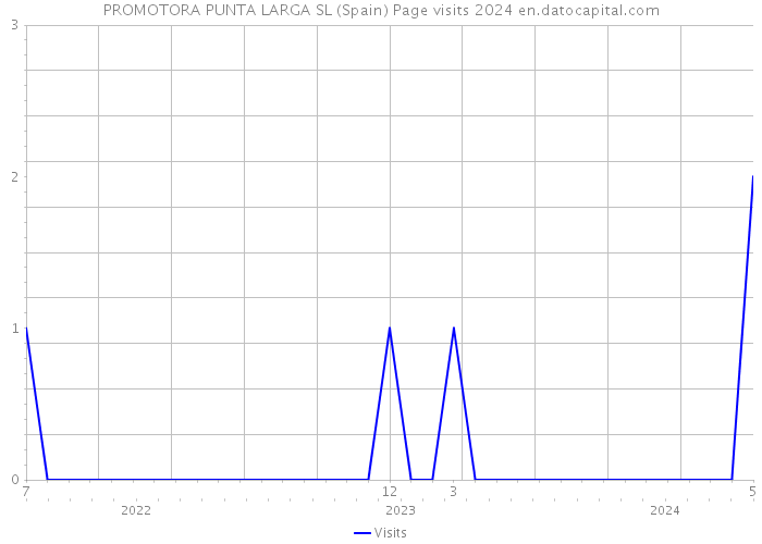 PROMOTORA PUNTA LARGA SL (Spain) Page visits 2024 