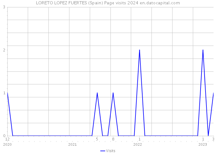 LORETO LOPEZ FUERTES (Spain) Page visits 2024 