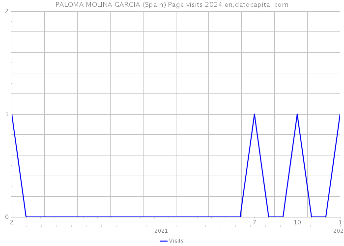 PALOMA MOLINA GARCIA (Spain) Page visits 2024 