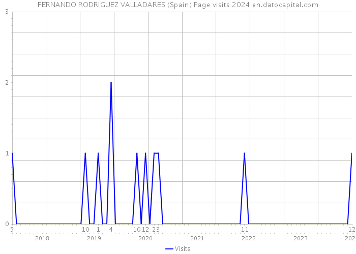 FERNANDO RODRIGUEZ VALLADARES (Spain) Page visits 2024 