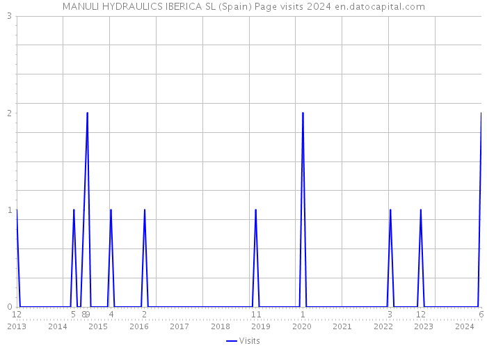 MANULI HYDRAULICS IBERICA SL (Spain) Page visits 2024 