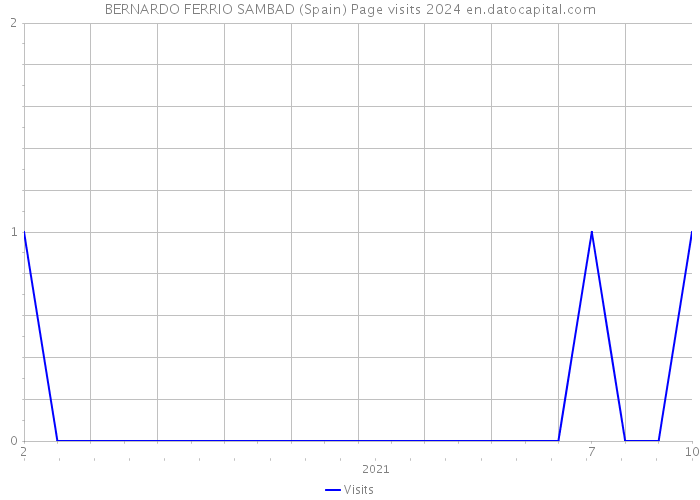 BERNARDO FERRIO SAMBAD (Spain) Page visits 2024 