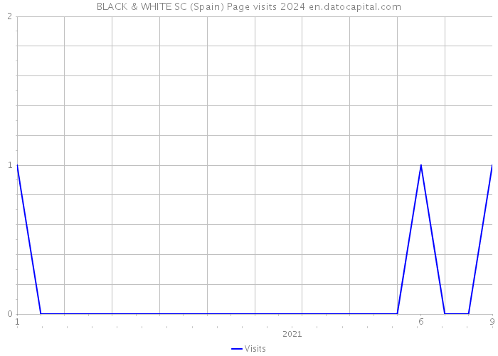 BLACK & WHITE SC (Spain) Page visits 2024 