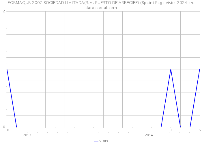 FORMAQUR 2007 SOCIEDAD LIMITADA(R.M. PUERTO DE ARRECIFE) (Spain) Page visits 2024 