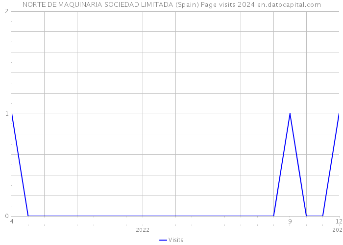 NORTE DE MAQUINARIA SOCIEDAD LIMITADA (Spain) Page visits 2024 